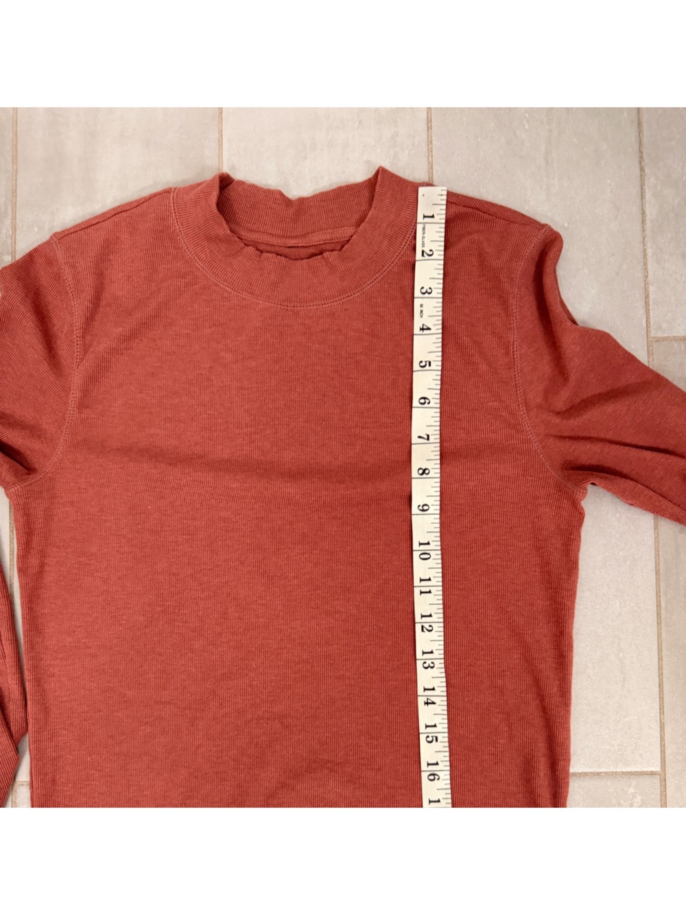 Vuori Mudra Fitted Long Sleeve Tee Rosewood Heather Size Large - Picture 5 of 5